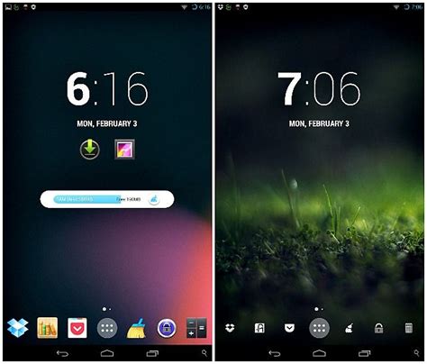 Android Home Screen 的图像结果