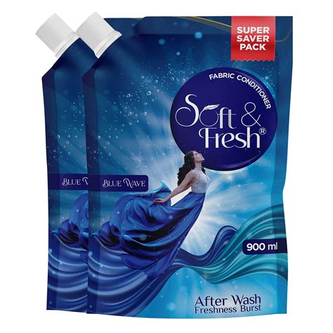 Soft & Fresh Combo Pack of Blue Wave 2X900ml, best Fabric Conditioner ...