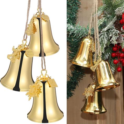 Amazon.com: Gemscream 1 Set Large Christmas Bell Ornaments Christmas ...