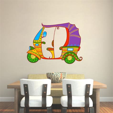 Decor hubb 28 cm Decorhubb"Rajasthani Auto rickshaw on famous monument ...