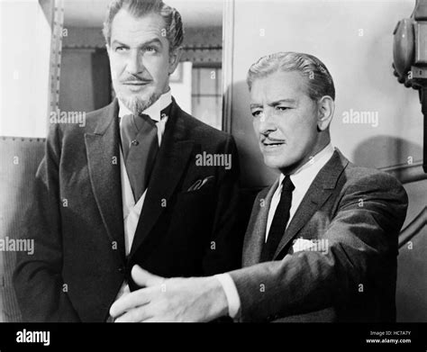 THE STORY OF MANKIND, from left, Vincent Price, Ronald Colman, 1957 ...