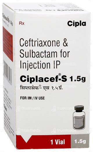 Ciplacef S 1000/500 Mg Injection: Uses, Side Effects, Price & Substitutes