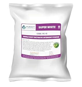 Puracy Super White Single Shot Enzymatic Detergent Powder 5Kg : Amazon ...
