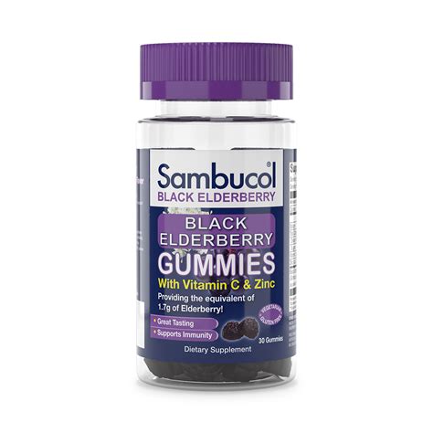 Black Elderberry Gummies - 30 count | Elderberry gummies, Elderberry ...