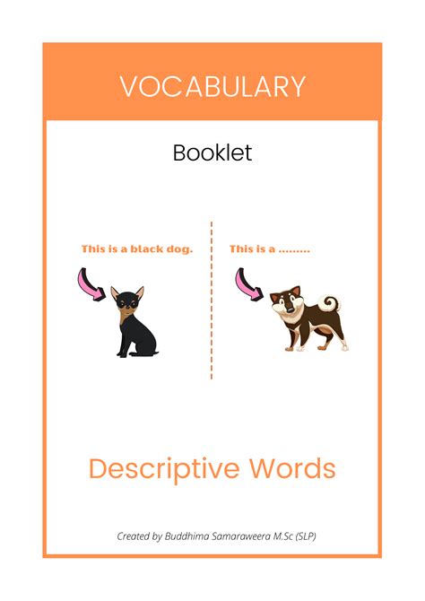 Describe Dogs - Words Speech Therapy