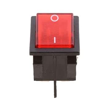 BIG BOOM® Waterproof Car Boat 4 Pin DPST Red LED Lighted Rocker Switch ...