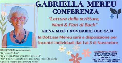 GABRIELLA MEREU - Conferenza "“Letture della scrittura, Ninni & Fiori ...