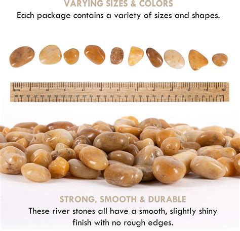 Buy Galashield River Rocks Pebbles for Plants Natural Decorative ...