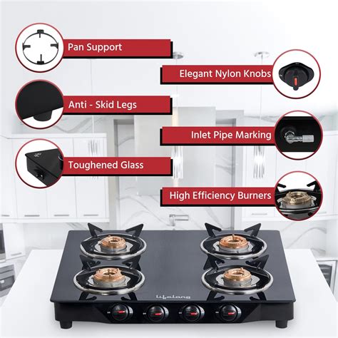 Lifelong | Lifelong LLGS27 4-Burner Gas Stove – Lifelong Online