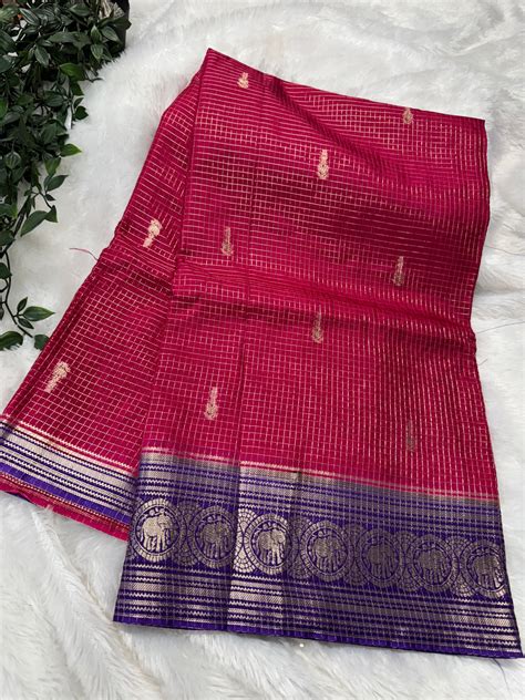 Vintage checks Mysore Georget-SR1174H – Swarna Reddys