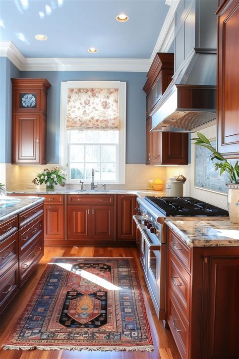 Paint Color Ideas For Kitchen With Cherry Cabinets