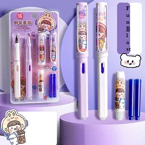 FunBlast Fountain Pen For Students, Erasable Pen Set For School ...