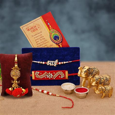 Buy CraftVatika Rakhi For Brother and Bhabhi Kids With Gift Combo Set ...