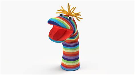 3D Character Hand Puppet Striped Boy Surprised Pose model | 3D Molier ...