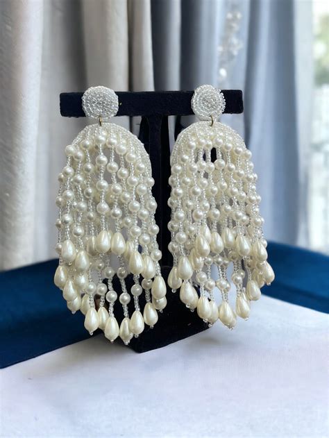 Pearl Waterfall Earrings — Ishkaara