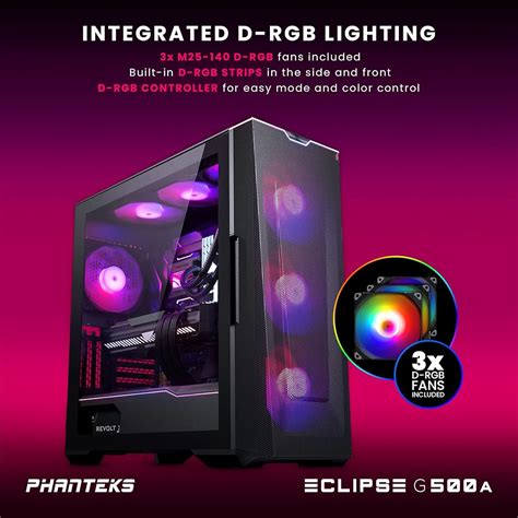 Phanteks Tempered_Glass Eclipse G500A Drgb Mid-Tower India | Ubuy
