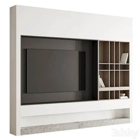 TV wall 05 3dsky | Free 3D Model Download – 3DSky Model Free