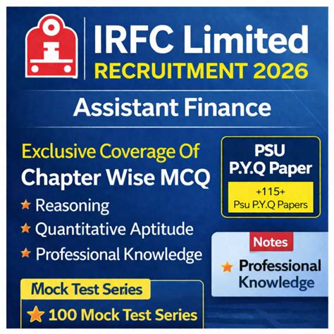 IRFC Recruitment 2026 Notification Out | Assistant & Assistant Manager ...