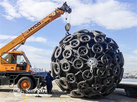 Genuine Giant Yokohama Pneumatic Fenders 4.5 Dia x 6.4 Length assemblied, supplied and installed ...