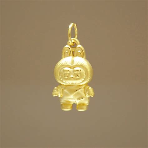 24K/999 LABUBU Gold Pendant 拉布布足金吊坠 - Tyrell Jewelry