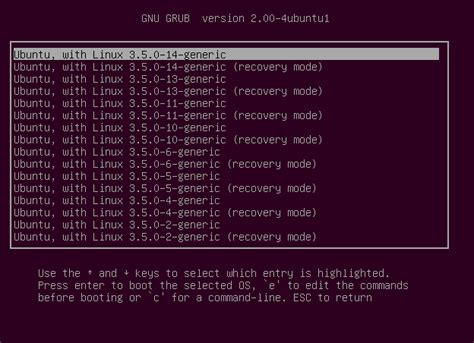 Image result for Ubuntu Boot Options