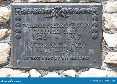 Grave Marking of Buffalo Bill Editorial Stock Image - Image of west ...