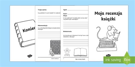 Recenzja książki | Zadanie z recenzją książki - Twinkl