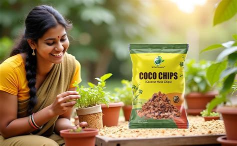 SRI SAI FORESTRY Coconut Husk Coco Chips for Plants - 1KG Sustainable ...