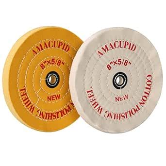 AmaCupid Buffing Polishing Wheel 8 inch,For Bench Grinder/Bench Buffer ...