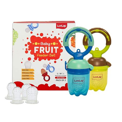 LuvLap Silicone Food/Fruit Nibbler Set, Pack of 2 – Mother Choice