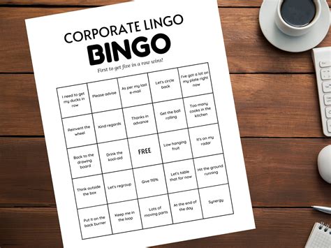 Corporate Lingo Bingo Work Bingo Networking Bingo Workplace - Etsy UK