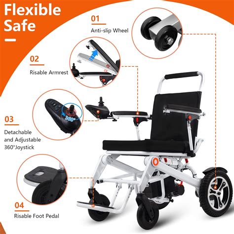 Buy विजजिंग लाइटवेट फोल्डेबल वेदरप्रूफ एक्सक्लूसिव इलेक्ट्रिक व्हीलचेयर ...