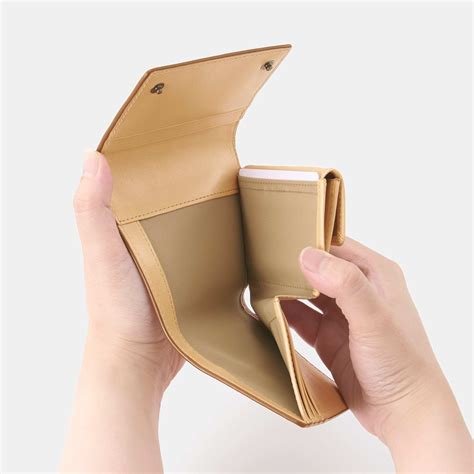 Italian vegetable tanned leather Foldable wallet