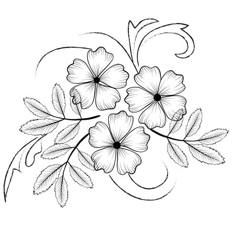 Simple Flower Designs For Drawing