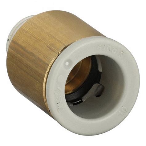 SMC, Hex Adapter, 10 mm OD x 1/8 in Pipe Size, Push-Fit Adapter Fitting ...