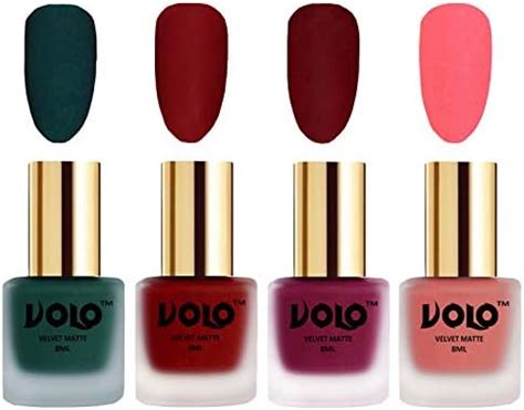 Buy Volo Velvet Dull Matte Posh Shades Party Girl Range Nail Polish ...