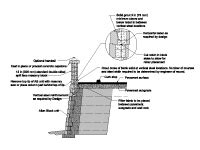 Design Detail Drawings for Modular Segmental Retaining Wall