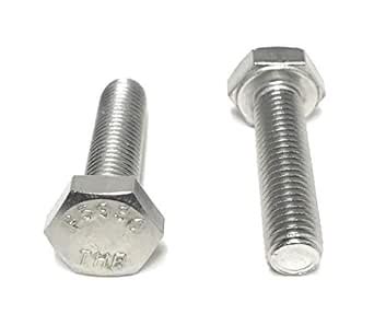 1/4-28x1 Stainless Steel Hex Cap Screws FT Hex Bolts 18-8 (UNF) FINE ...