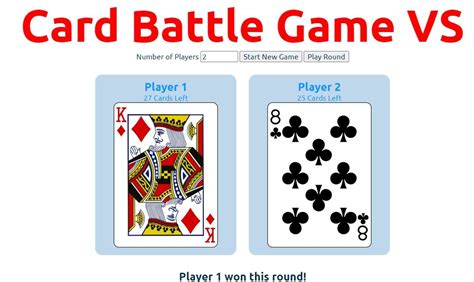 Image result for JavaScript Card Combat Game