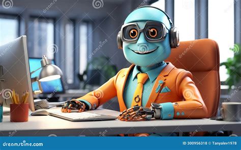 Cartoon Robot Doing Work 的图像结果