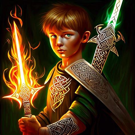 Magical celtic swords - AI Generated Artwork - NightCafe Creator