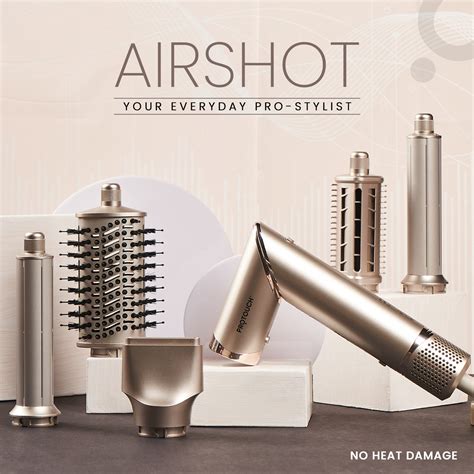 Protouch Airshot | All in 1 Hair Multi Styler: Dryer, Curler, Smooth