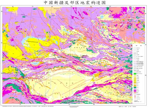 新疆地震局-地震常识-新疆及邻区地震构造图