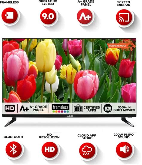 Buy Akai AKLT32S-FL1Y9W 80 cm (32 Inch) HD Ready Smart LED TV Online ...
