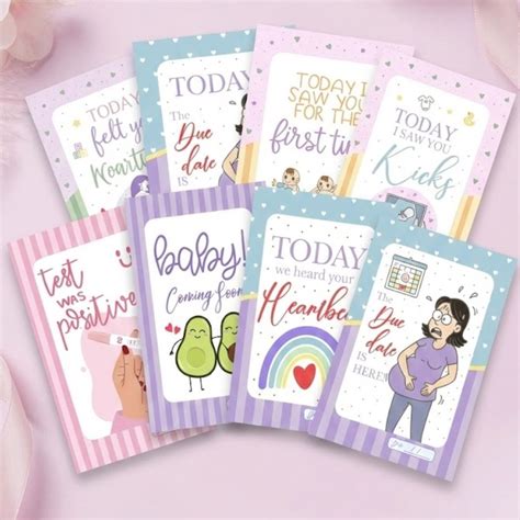Pregnancy Milestone Cards – Bop Canvases