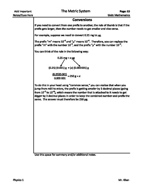PHYS2211 Section 3 - Physics I Lecture Notes 3 - Add Important The ...