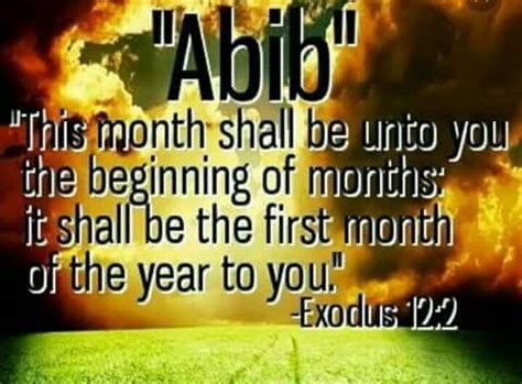 The Month of Mid March (Abib) - The Real New Year