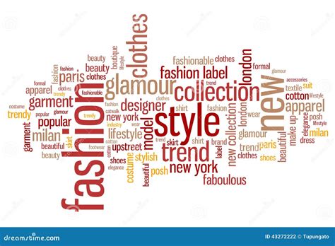 Fashion Illustration With Words