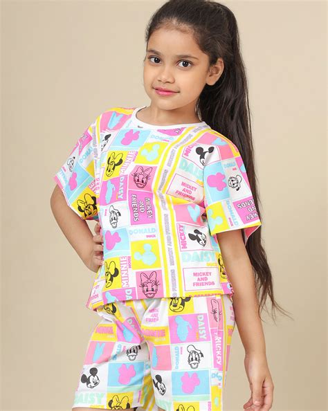 Mickey & Friends Printed Boxy Fit Tshirt For Girls – Kidsville