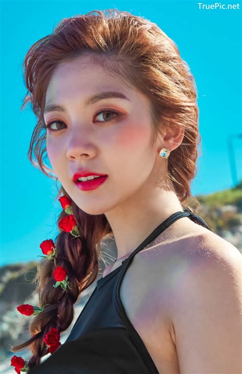 Korean Hot Fashion Model - Lee Chae Eun - Beachwear Set Collection